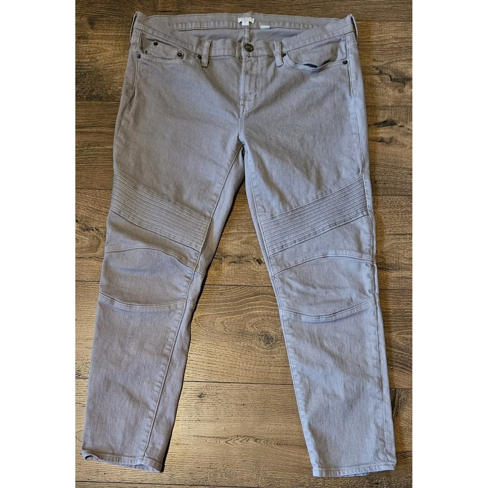J Crew Stretch Women's Tan Moto Jeans Size 32‎ Style B7416 (36x26)